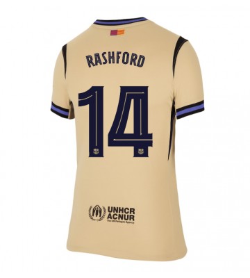 Lacne Ženy Futbalové dres Barcelona Marcus Rashford #14 2025-26 Krátky Rukáv - Preč